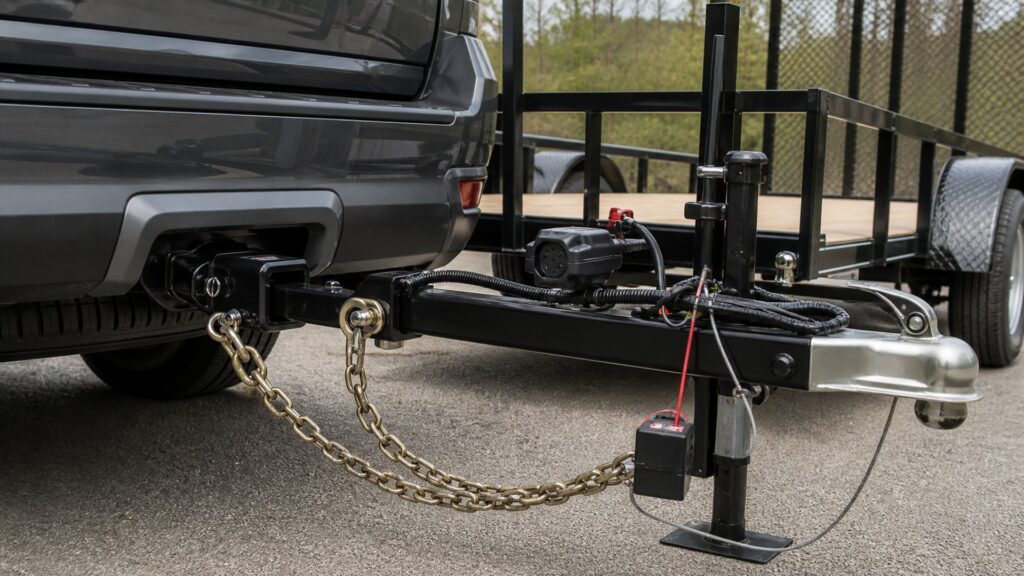receiver hitches shopping setup for trailer wiring and braking with practical vehicle-focused details