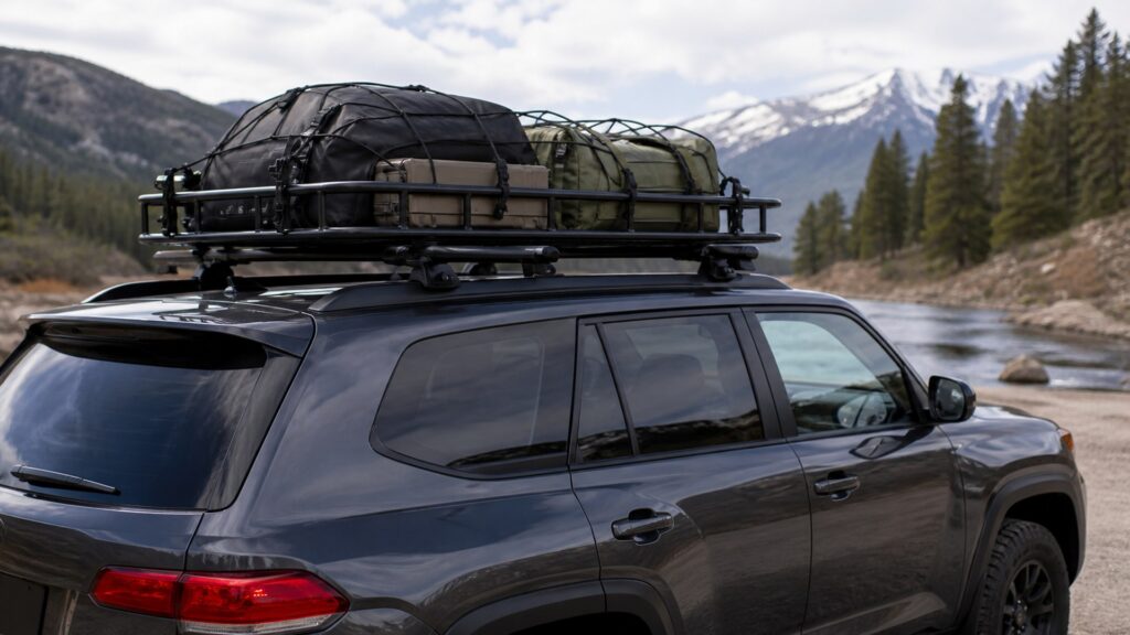 roof cargo baskets shopping setup for cargo carriers load planning with practical vehicle-focused details