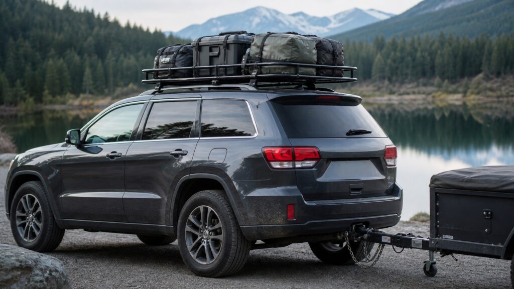 roof cargo baskets shopping setup for hitch class and payload limits with practical vehicle-focused details