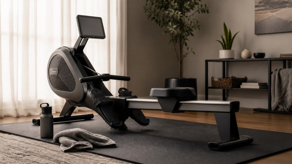 rowing machines for quiet operation arranged in a practical buyer guide scene