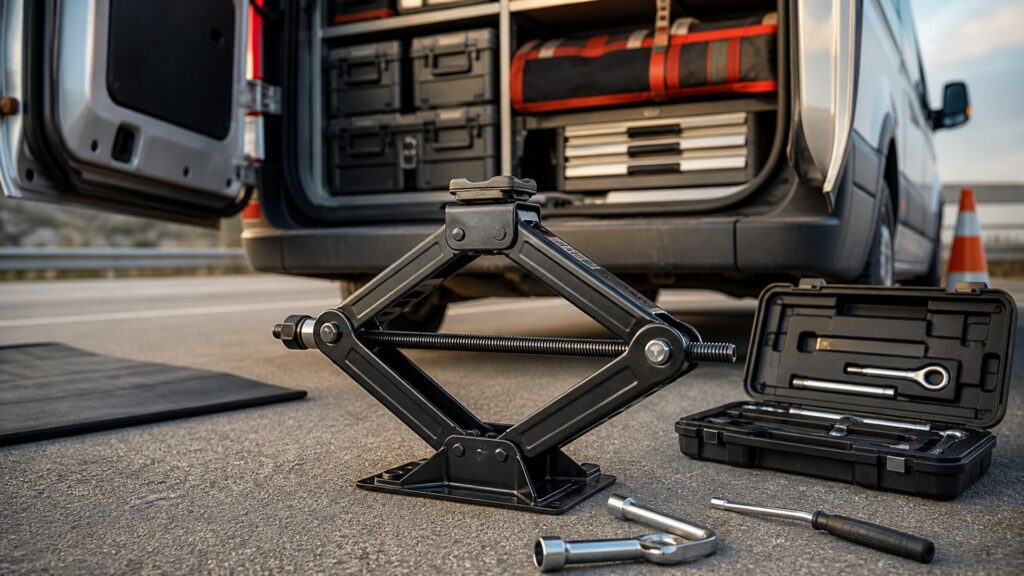 scissor jacks shopping setup for mobile mechanic kits with practical vehicle-focused details