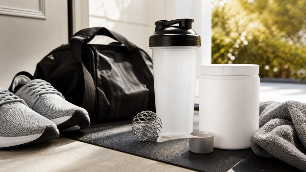 shaker bottles for outdoor training arranged in a practical buyer guide scene