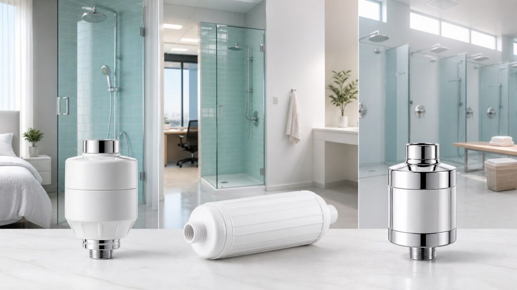 Unbranded shower water filters products arranged for a careful buying comparison