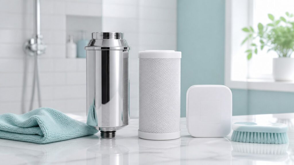 Unbranded shower water filters products arranged for a careful buying comparison