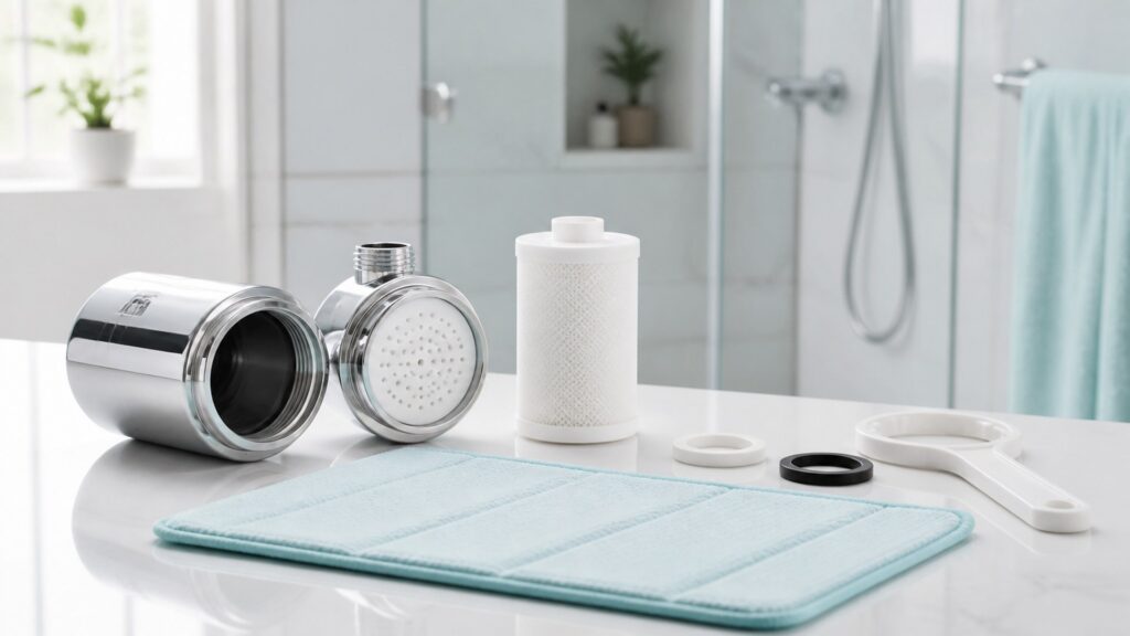 Unbranded shower water filters products arranged for a careful buying comparison