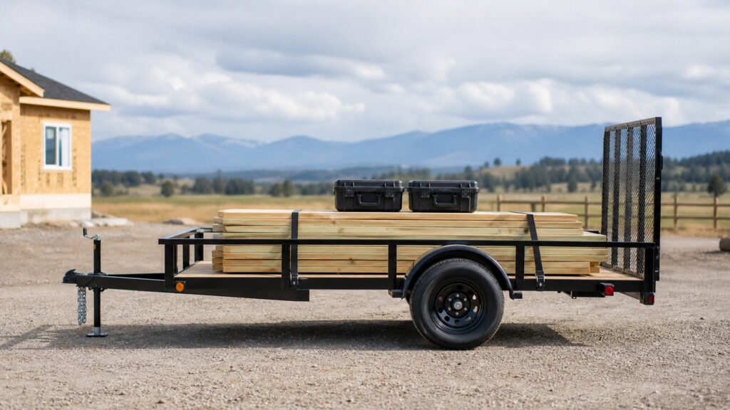 single axle utility trailers shopping setup for utility trailers load planning with practical vehicle-focused details