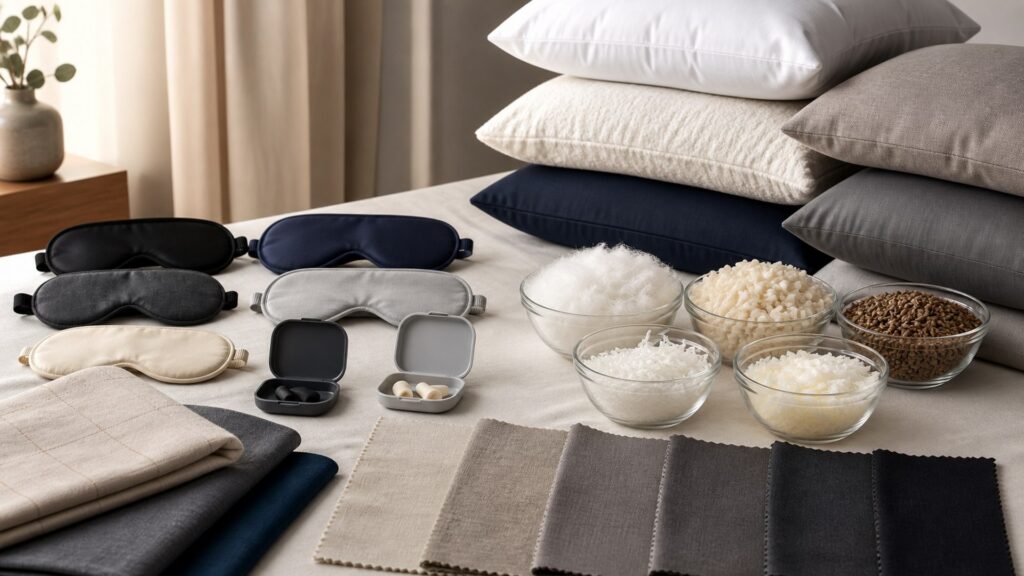 Unbranded sleep comfort products products arranged for a careful buying comparison