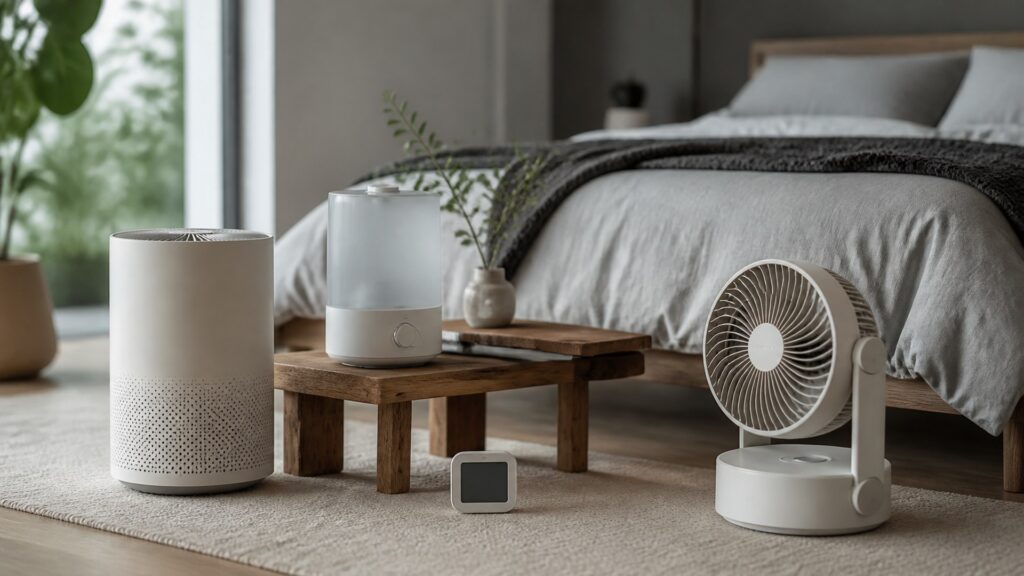 Unbranded sleep environment devices products arranged for a careful buying comparison