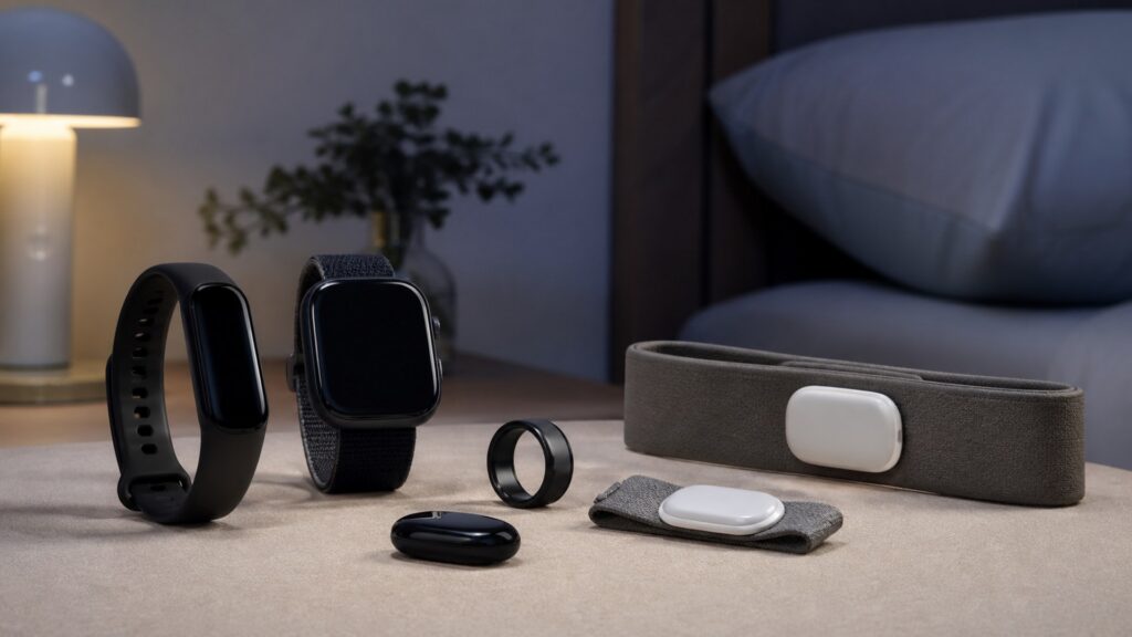 Unbranded sleep tracking devices products arranged for a careful buying comparison