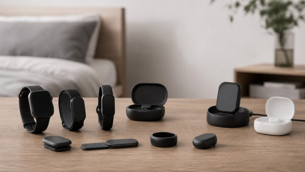 Unbranded sleep tracking devices products arranged for a careful buying comparison