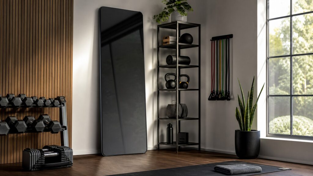 smart workout mirrors for strength training arranged in a practical buyer guide scene
