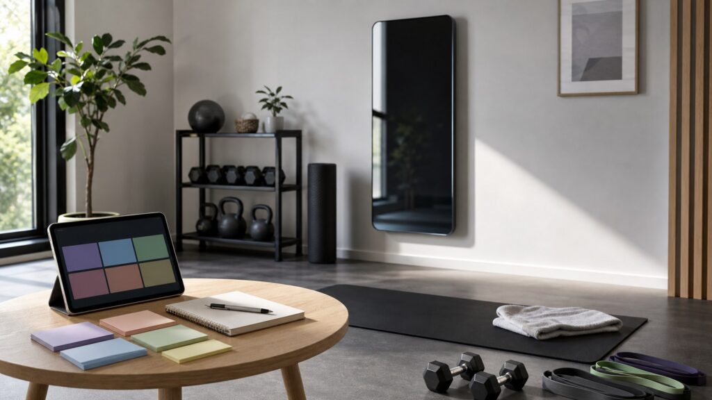 smart workout mirrors for subscription planning arranged in a practical buyer guide scene