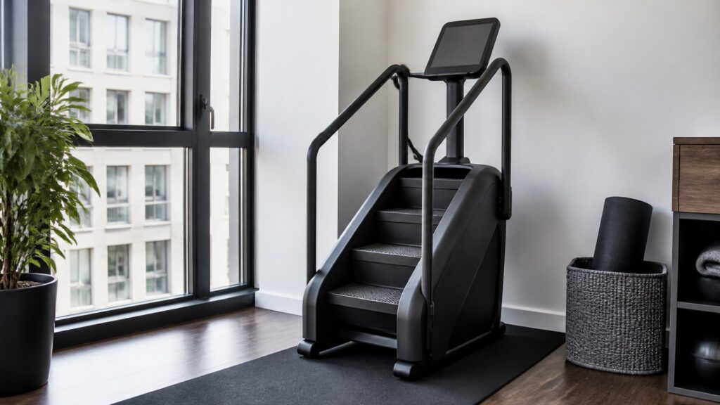 stair machines for apartment gyms arranged in a practical buyer guide scene