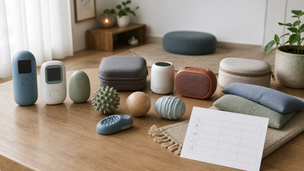 Unbranded stress relief devices products arranged for a careful buying comparison