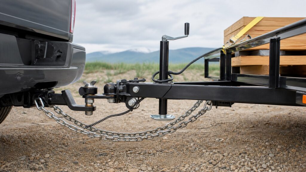 trailer safety chains shopping setup for trailer accessories load planning with practical vehicle-focused details