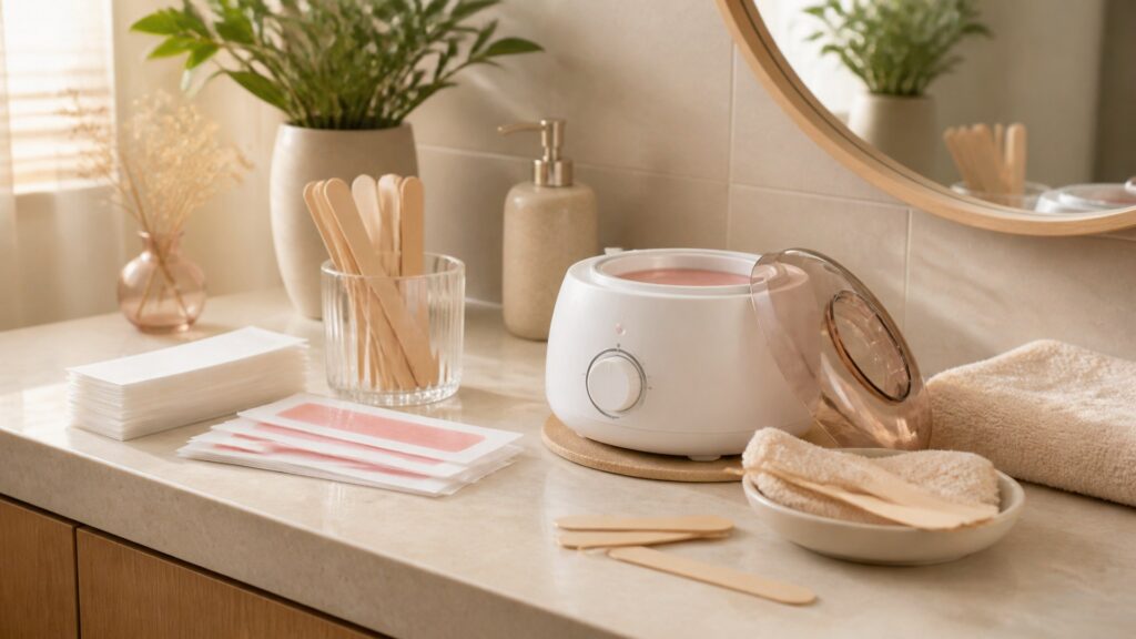 Unbranded waxing kits arranged for a at-home grooming buying guide