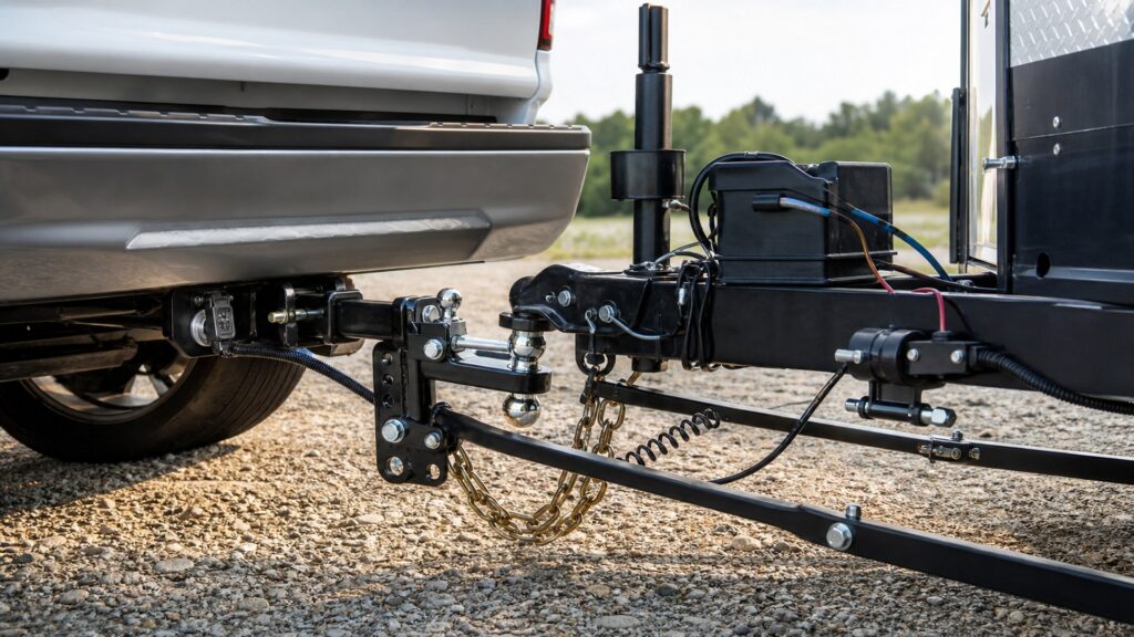 weight distribution hitches shopping setup for trailer wiring and braking with practical vehicle-focused details