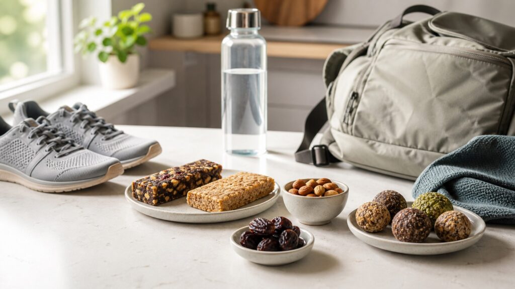 Unbranded weight management nutrition products arranged for a careful buying comparison