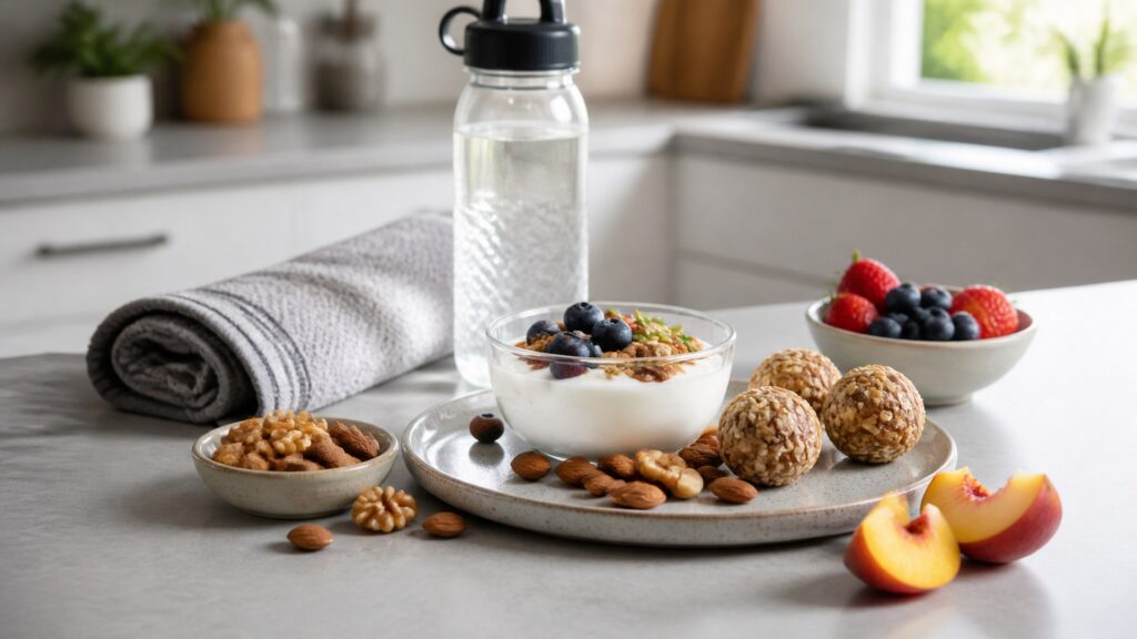 Unbranded weight management nutrition products arranged for a careful buying comparison