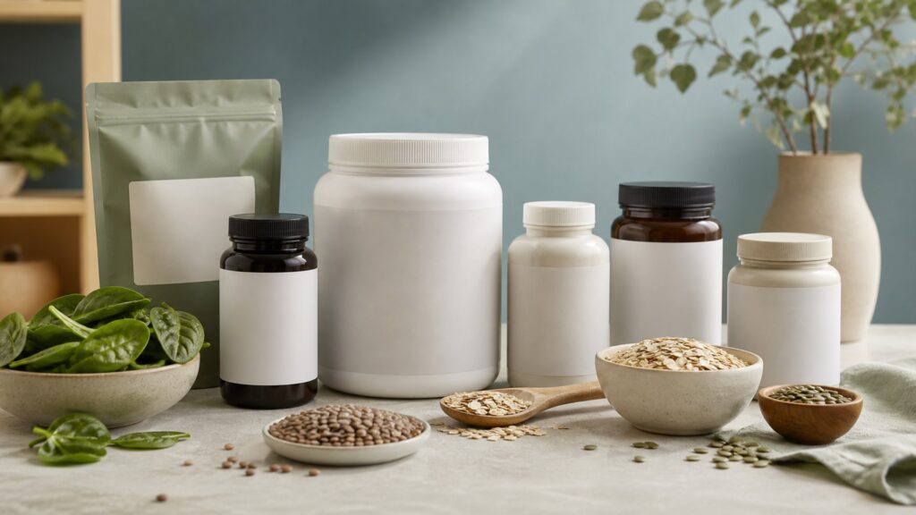 Unbranded weight management supplements products arranged for a careful buying comparison
