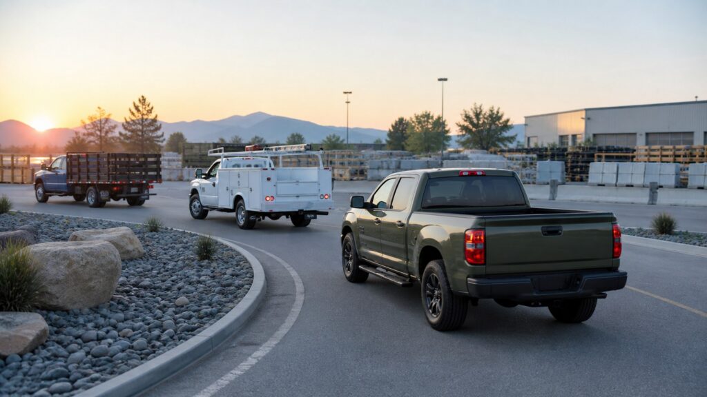 work trucks shopping setup for test drive priorities with practical vehicle-focused details