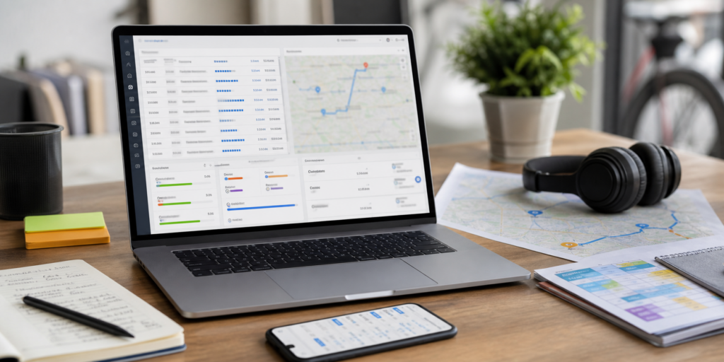 Ultra photorealistic time tracking software hero image for Hubstaff Review for Remote Employee Time Tracking Software