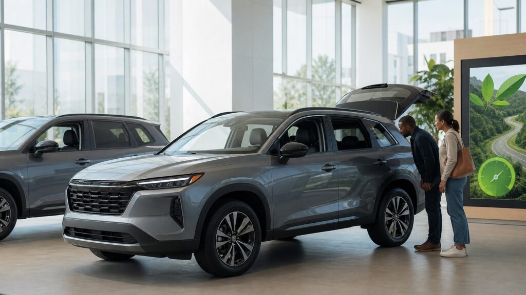 hybrid suvs shopping setup for new vehicle shopping with practical vehicle-focused details