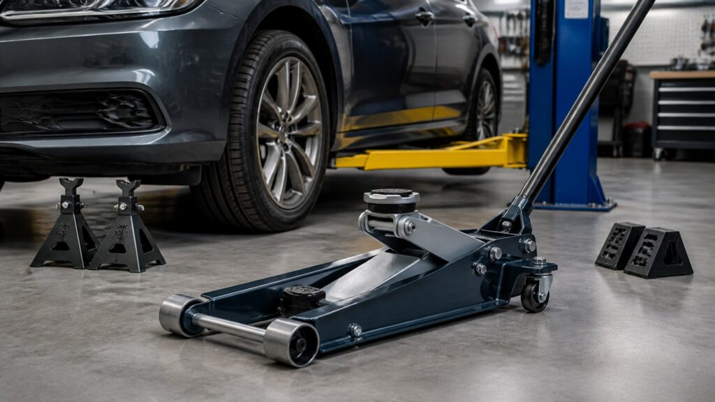 hydraulic floor jacks shopping setup for lift and safety requirements with practical vehicle-focused details
