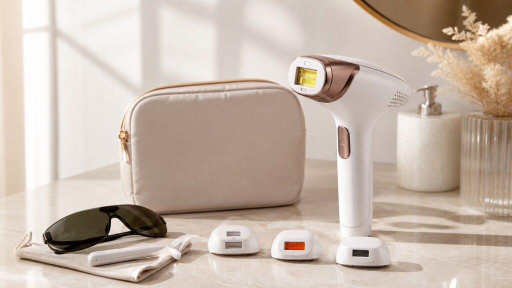 Unbranded ipl hair removal devices arranged for a beginner treatment setups buying guide