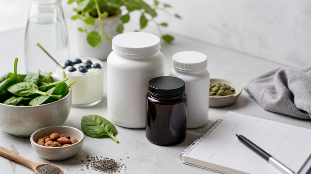 Unbranded joint & bone supplements products arranged for a careful buying comparison