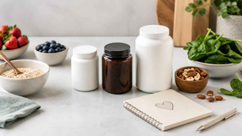 Unbranded joint & bone supplements products arranged for a careful buying comparison