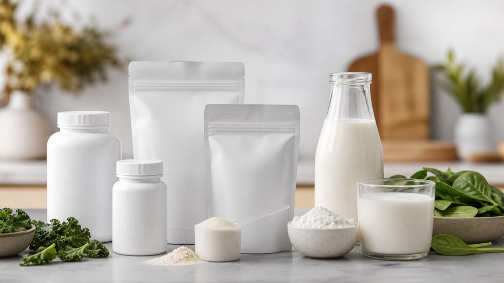 Unbranded joint & bone supplements products arranged for a careful buying comparison