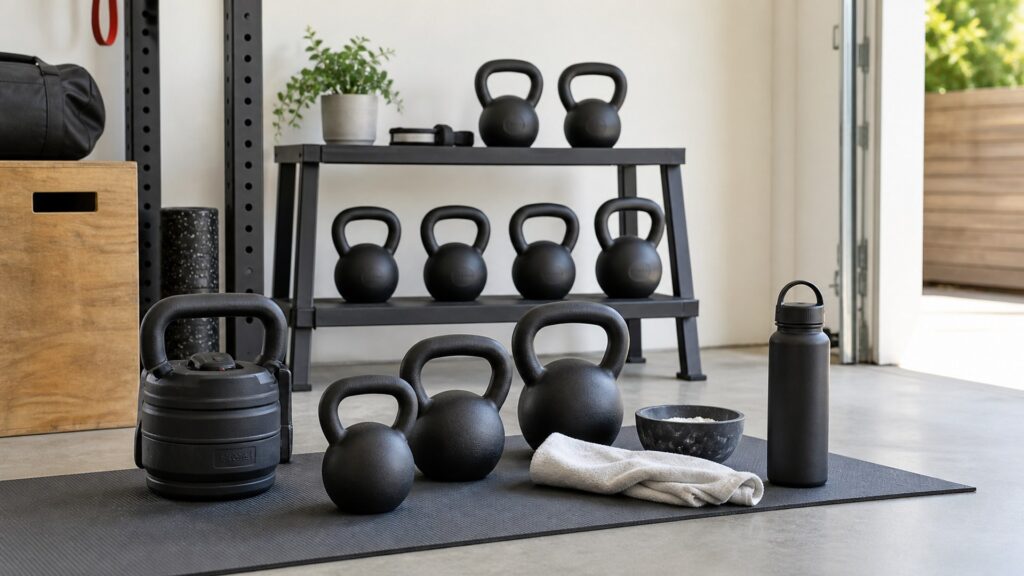 kettlebells for overall use arranged in a practical buyer guide scene