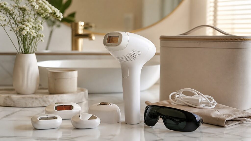 Unbranded laser hair removal devices arranged for a device features and attachments buying guide