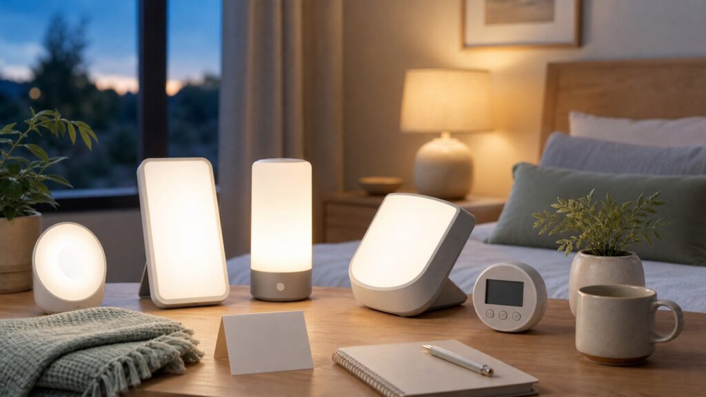 Unbranded light therapy devices products arranged for a careful buying comparison