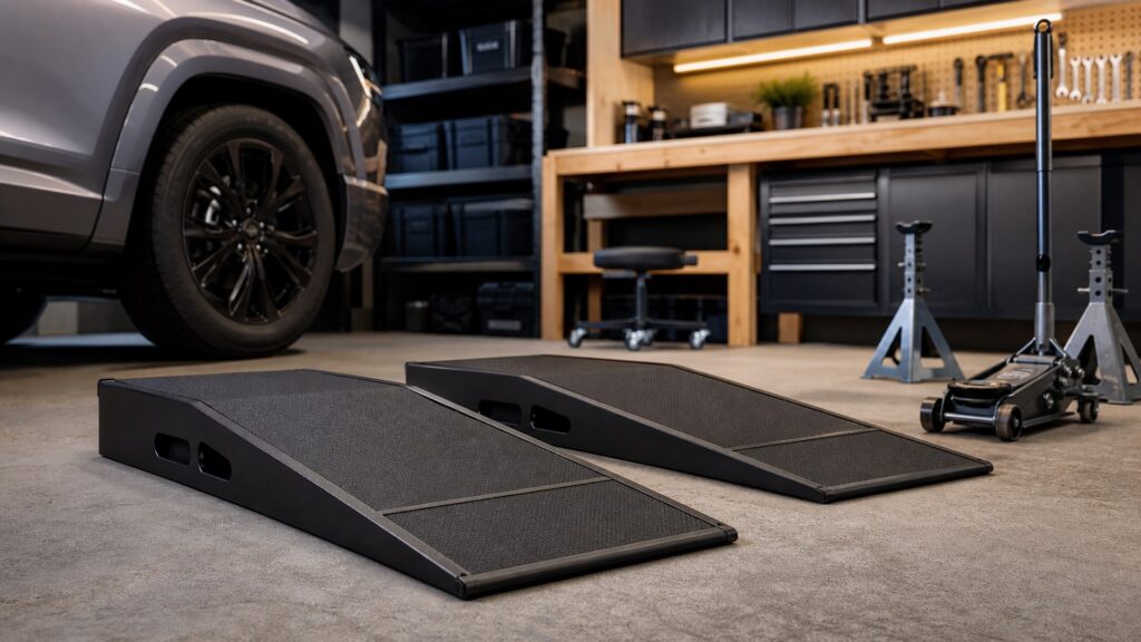 low profile ramps shopping setup for home garage workflows with practical vehicle-focused details
