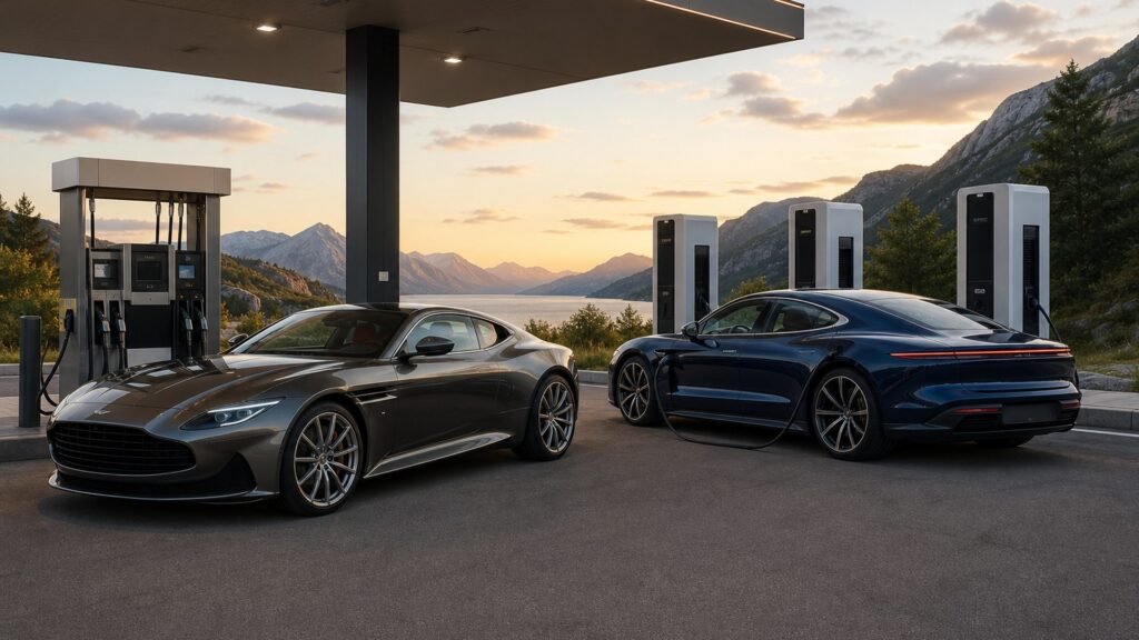 luxury performance cars shopping setup for fuel, charging, and operating costs with practical vehicle-focused details