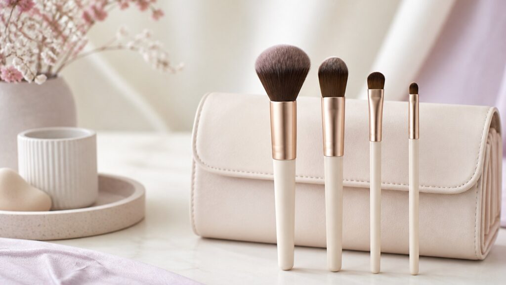 Unbranded editorial arrangement for Makeup Brushes Buying Guide for Beginner Kits