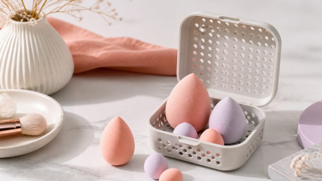 Unbranded editorial arrangement for Makeup Sponges Buying Guide for Beginner Kits