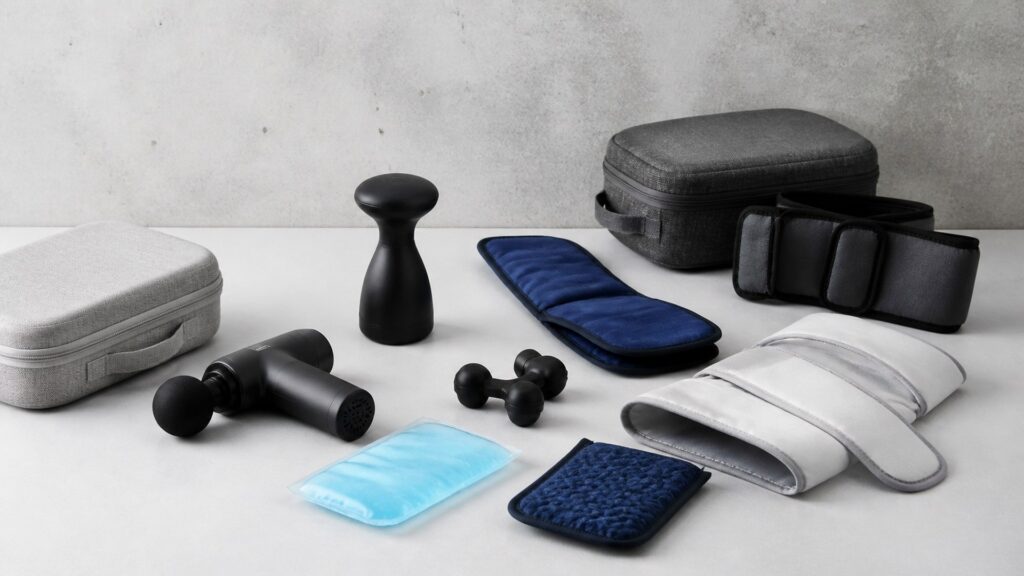 Unbranded massage therapy devices products arranged for a careful buying comparison