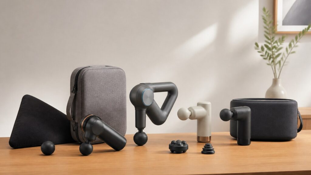 Unbranded massage therapy devices products arranged for a careful buying comparison