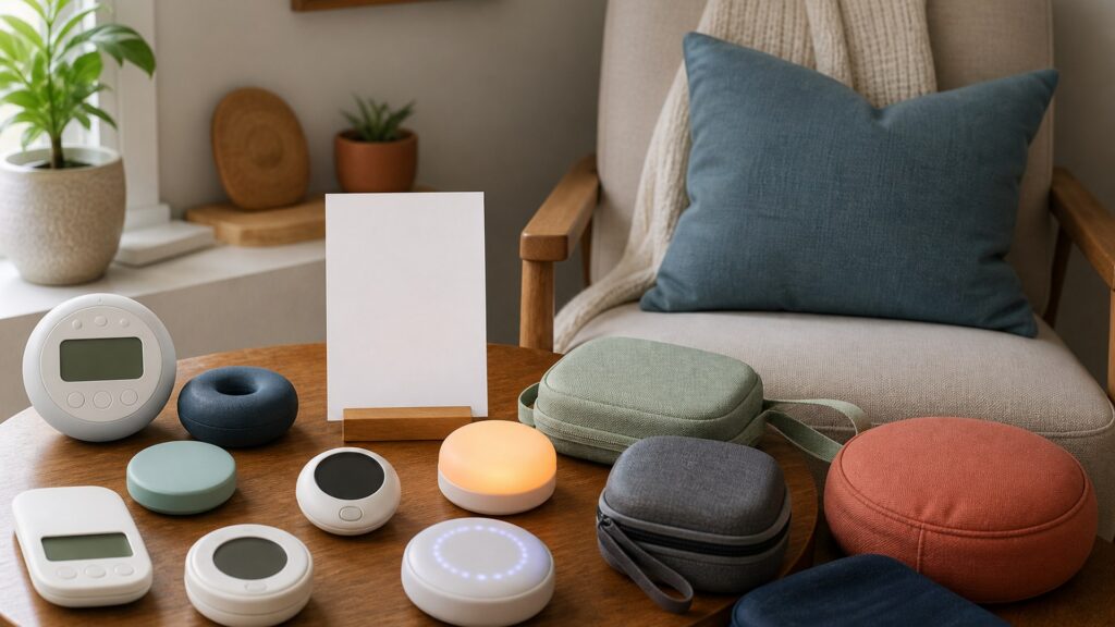 Unbranded meditation devices products arranged for a careful buying comparison