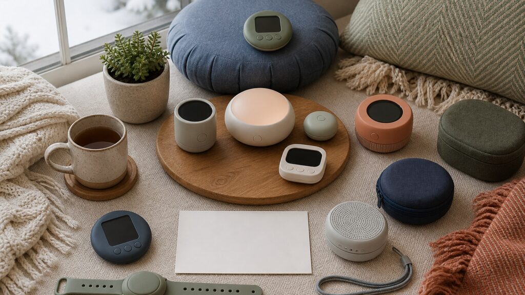 Unbranded meditation devices products arranged for a careful buying comparison