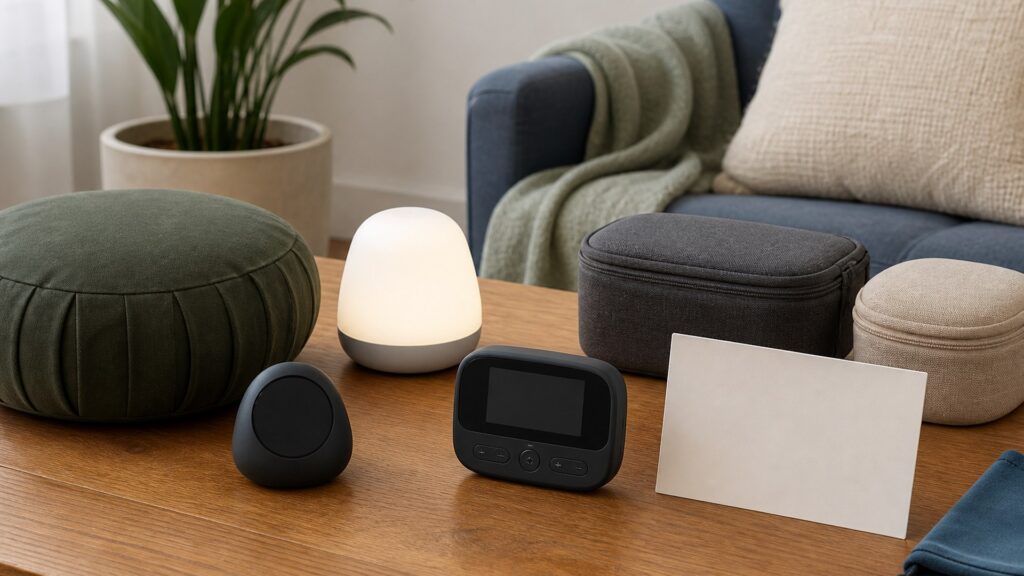 Unbranded meditation devices products arranged for a careful buying comparison