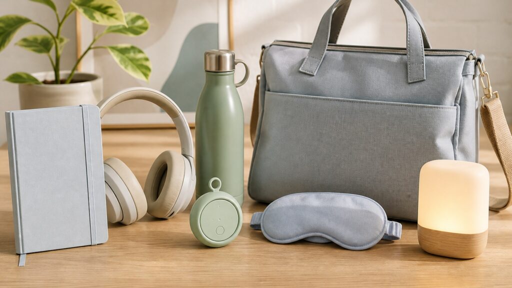 Unbranded mental wellness products arranged for a careful buying comparison