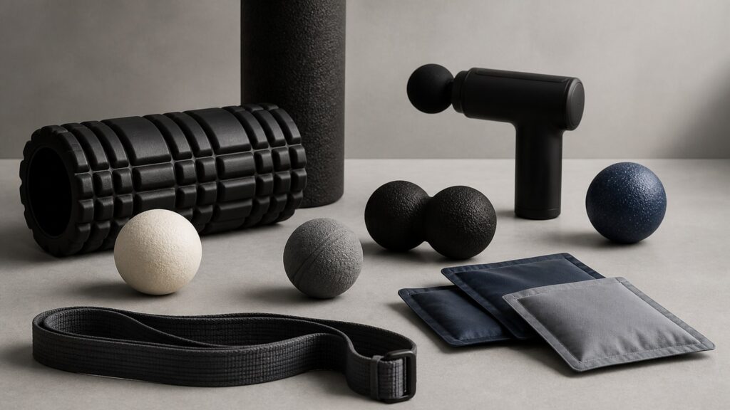Unbranded muscle recovery tools products arranged for a careful buying comparison