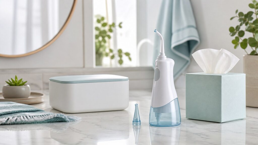Unbranded nasal irrigation devices products arranged for a careful buying comparison