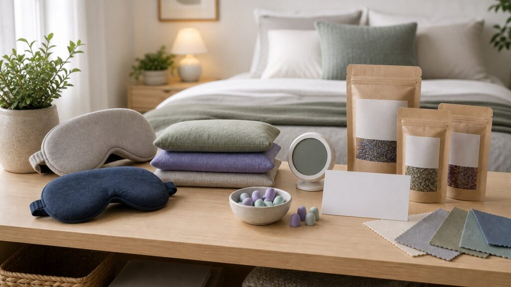 Unbranded natural sleep & relaxation products products arranged for a careful buying comparison