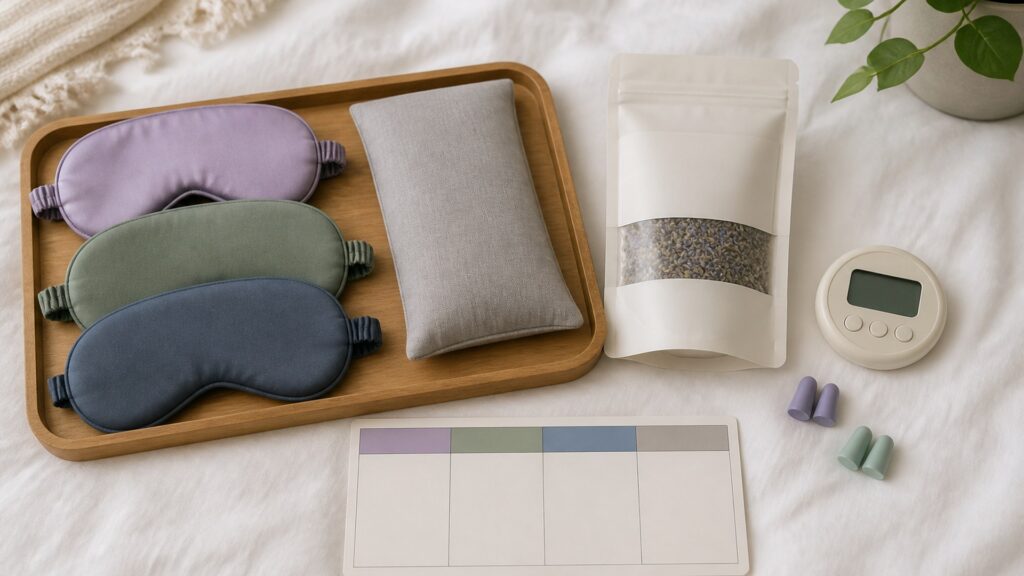 Unbranded natural sleep & relaxation products products arranged for a careful buying comparison