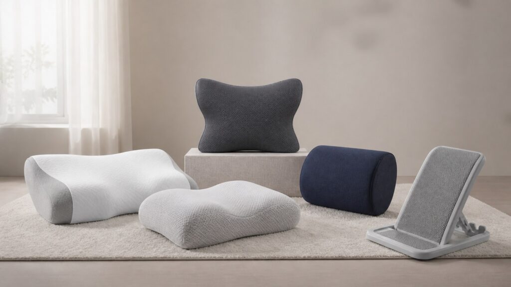 Unbranded neck & spine relief devices products arranged for a careful buying comparison